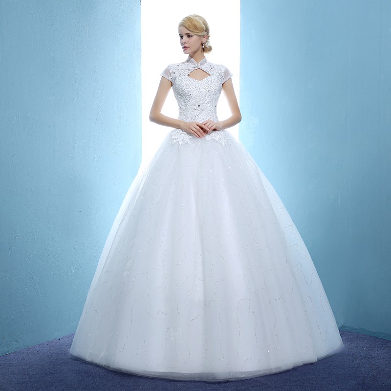 Custom Made Size Vintage Wedding Dresses 2018 High Neck Princess Wedding Ball Gown Bridal Dress Vestiedo De Casamento, White
Custom Made Size Vintage Wedding Dresses 2018 High Neck Princess Wedding Ball Gown Bridal Dress Vestiedo De Casamento, White