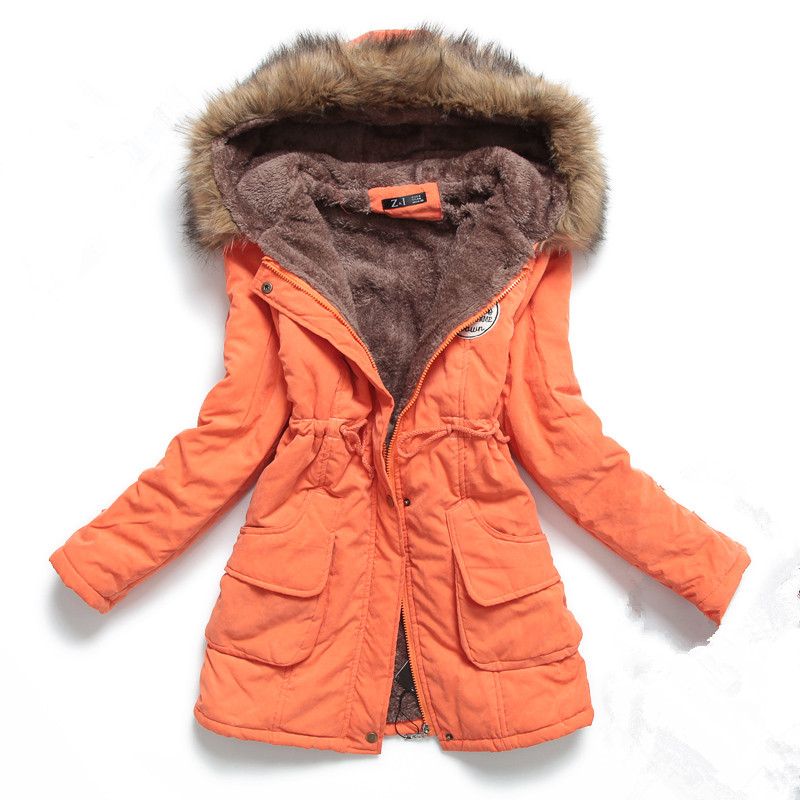 Women Parkas Warm Plus Size Hooded Women Coat Fashion Slim Collar Jackets Female Outwear Ladies Winter Jacket Coat ZJT142 S18101103