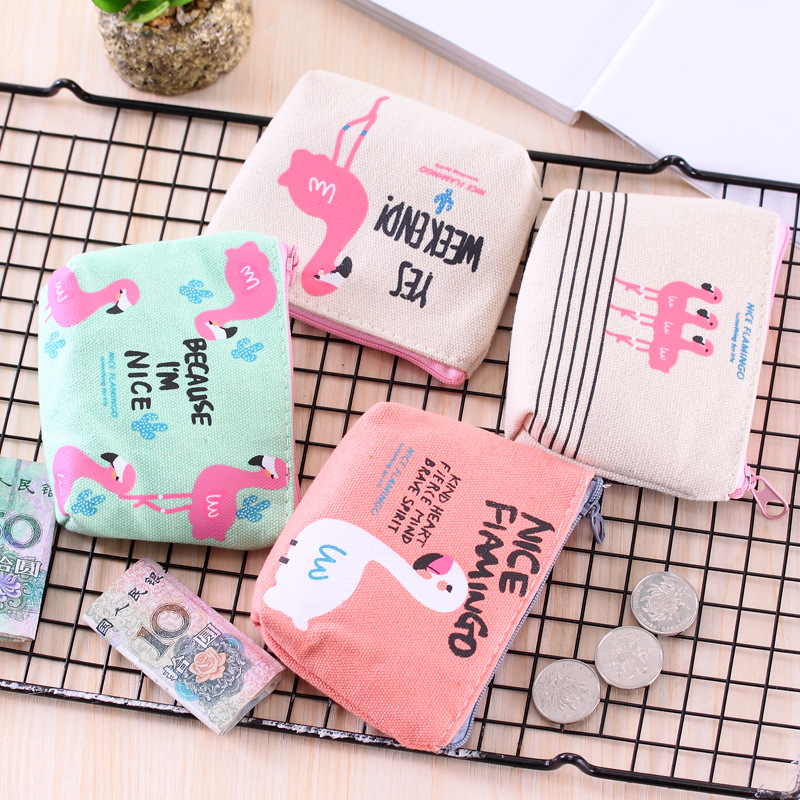 Mini Gifts for Guests Souvenirs Coin Purse Birthday Party Canvas Zip Wallet Wedding Present for Guests Back to School