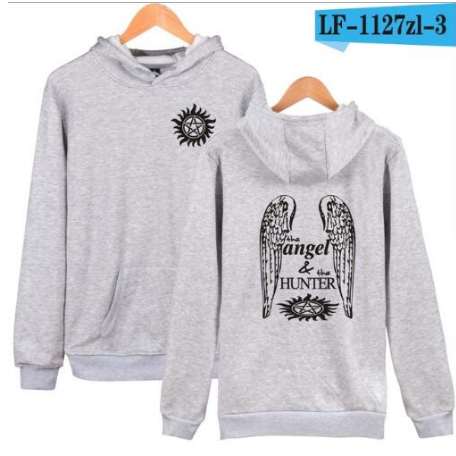 Aikooki Supernatural Angel And Hunter Hoodies Men Women Hoodie and Sweatshirt Men hoody Brand Fashion Clothing Supernatural