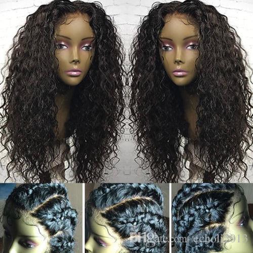 360 Lace Frontal kinky Curly african Human Hair Wigs-Glueless 130% Density Brazilian Virgin Remy Wigs with Baby Hair For Black women
