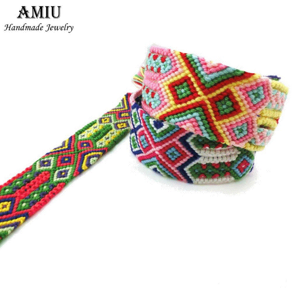 AMIU Handmade Popular Brand Bangle Big Weave Friendship Bracelet Brazilian Woven Rope String For Women Men Lucky Charm Bracelet, Golden;silver
AMIU Handmade Popular Brand Bangle Big Weave Friendship Bracelet Brazilian Woven Rope String For Women Men Lucky Charm Bracelet, Golden;silver