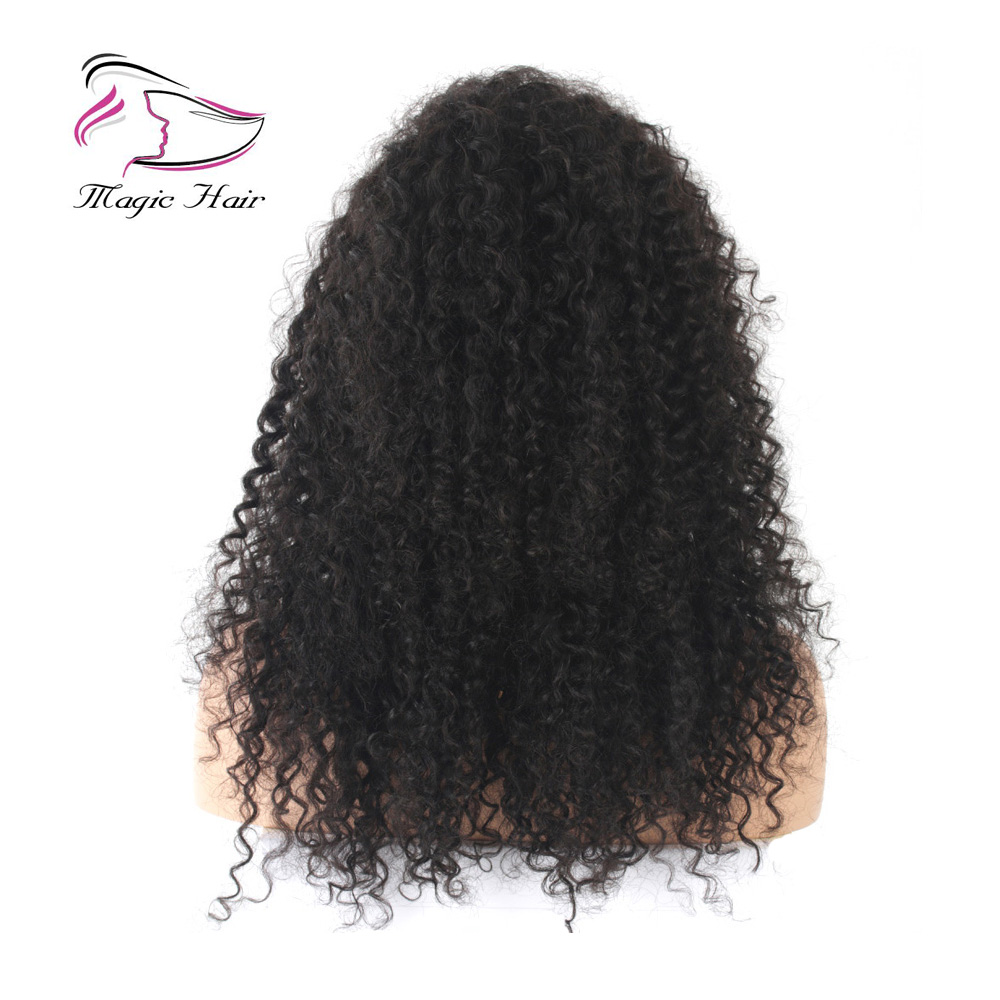 Kinky Curly Full Lace Human Hair Wigs For Women Brazilian Remy Hair Lace Front Wigs Pre Plucked 180% Density