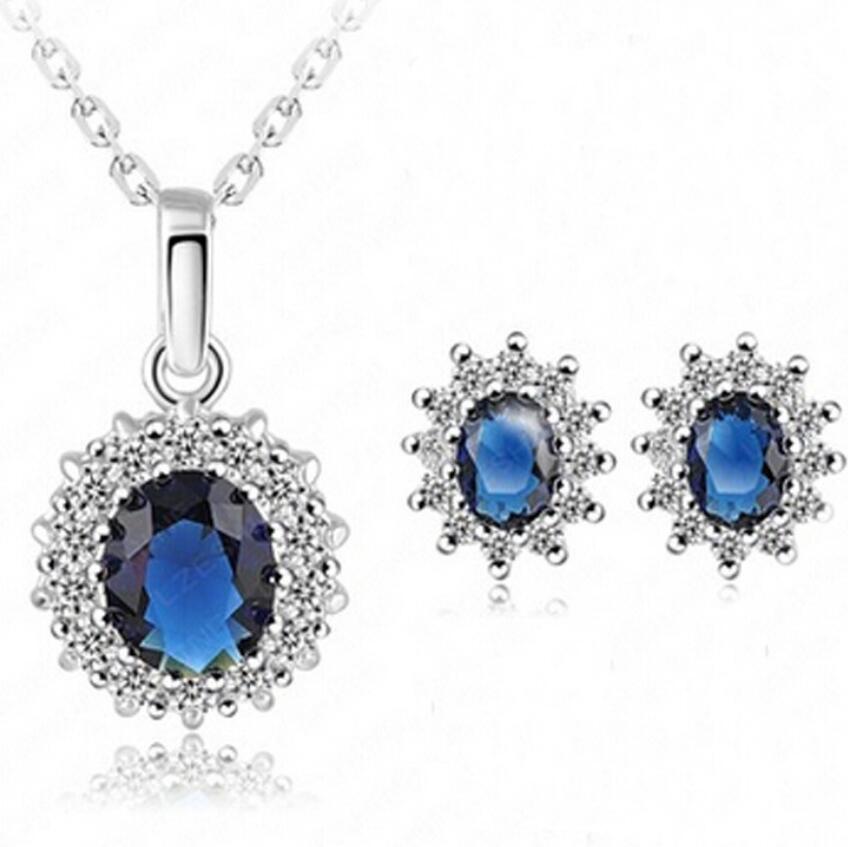 jewelry wedding jewelry set crystal blue opal necklaces earrings for women bridal hot fashion free of shipping, Customize
jewelry wedding jewelry set crystal blue opal necklaces earrings for women bridal hot fashion free of shipping, Customize