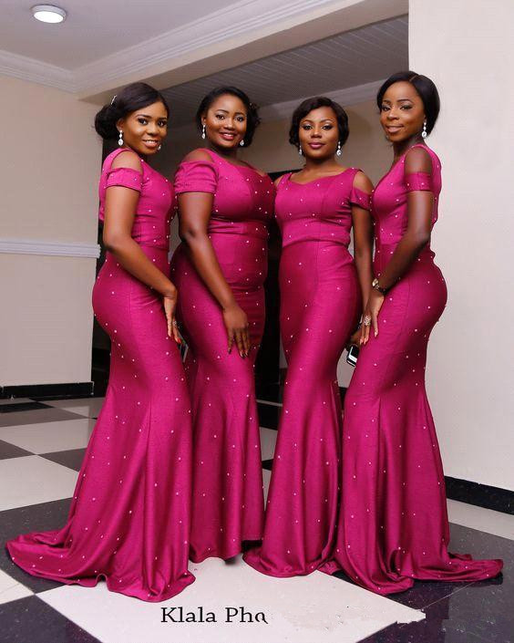2018 Nigeria Long Bridesmaid Dresses Spaghetti Straps Satin Beaded Sweep Train Wedding Guest Party Bridesmaids of Honor Dresses BA9555
2018 Nigeria Long Bridesmaid Dresses Spaghetti Straps Satin Beaded Sweep Train Wedding Guest Party Bridesmaids of Honor Dresses BA9555