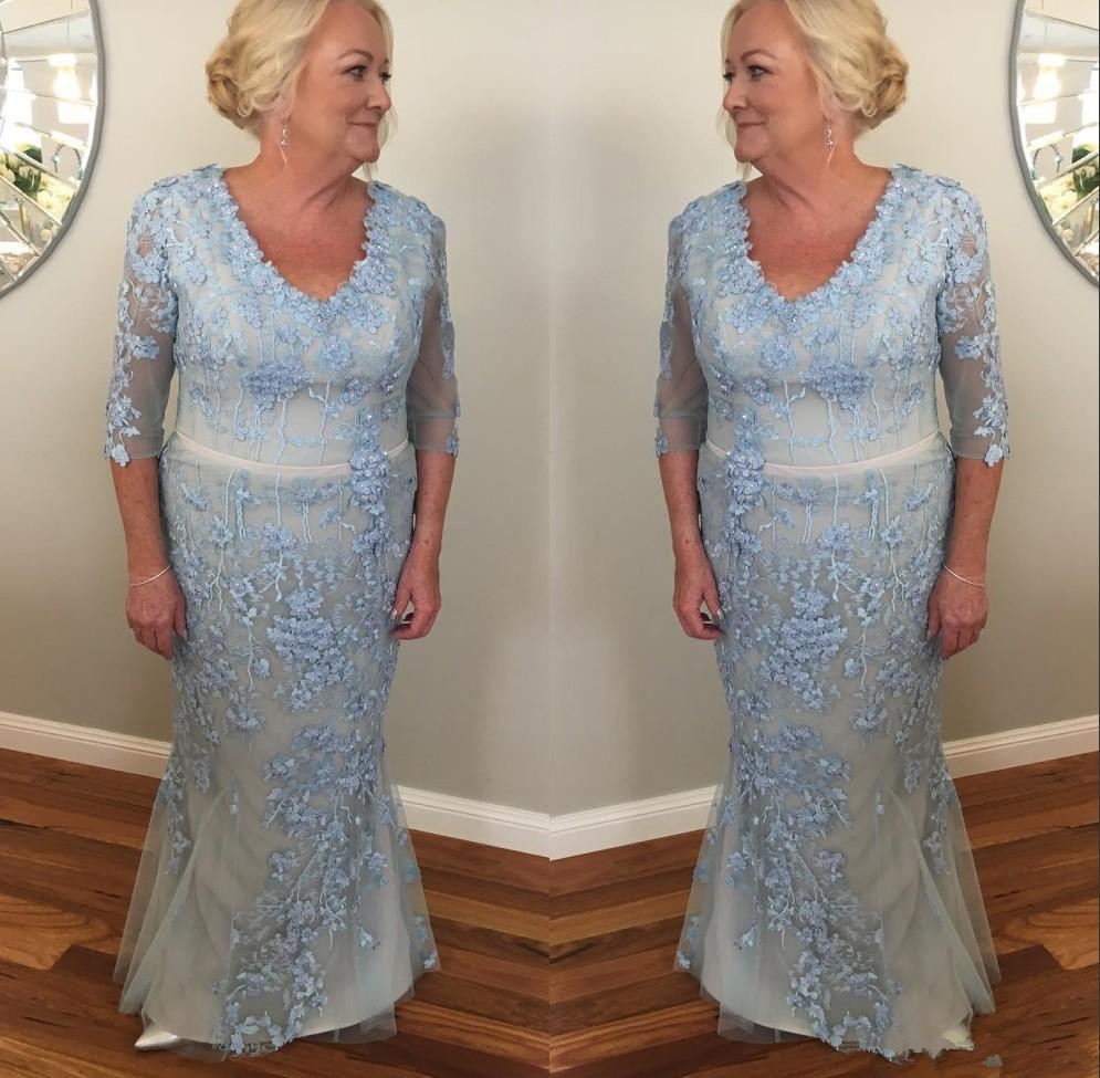 Sky Blue Plus Size Mother Of The Bride Dresses long Sleeves 3D Floral Appliques Formal Dress Groom Mother Evening Gowns Wedding Party Dress
Sky Blue Plus Size Mother Of The Bride Dresses long Sleeves 3D Floral Appliques Formal Dress Groom Mother Evening Gowns Wedding Party Dress