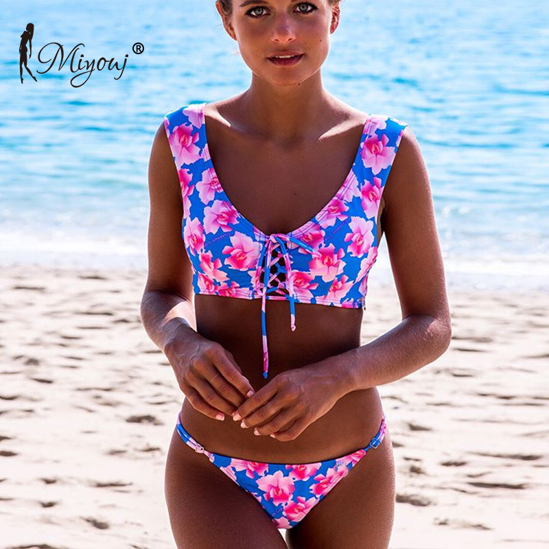 Miyouj Floral Bikini Bandage Hollow Out Swimsuit Women Push Up Swimwear Deep V Back String Bathing Suit Low Waist Biquini Mujer, 01
Miyouj Floral Bikini Bandage Hollow Out Swimsuit Women Push Up Swimwear Deep V Back String Bathing Suit Low Waist Biquini Mujer, 01