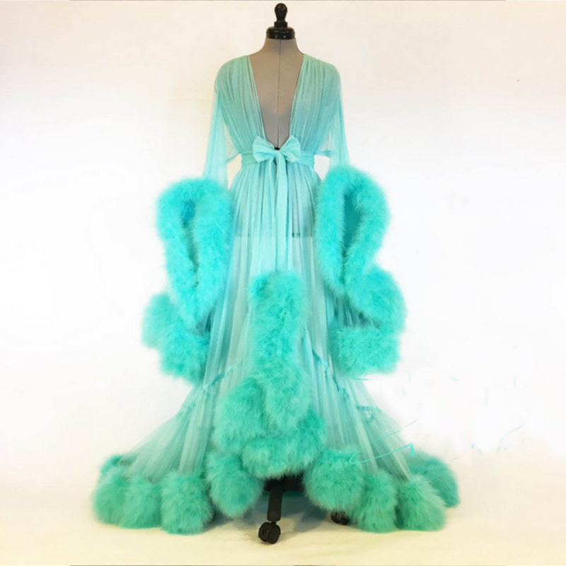 2018 New Sexy Luxury Women Lace Robe Dressing Gown Kimono See Through Babydoll Sleepwear Floor-Length Dress One Size