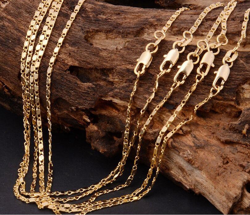 Fashion short clavicle chain plating 18K Gold 2mm smooth flat chain European and American trade accessories necklace 50pcs/lot L412
Fashion short clavicle chain plating 18K Gold 2mm smooth flat chain European and American trade accessories necklace 50pcs/lot L412