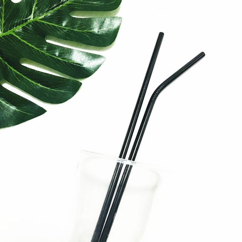 8.5inch 10.5inch Reusable Stainless Steel 304 Bent Straight Drinking Straws for for 900ML Cup Gold Rose Gold Black Rainbow Color