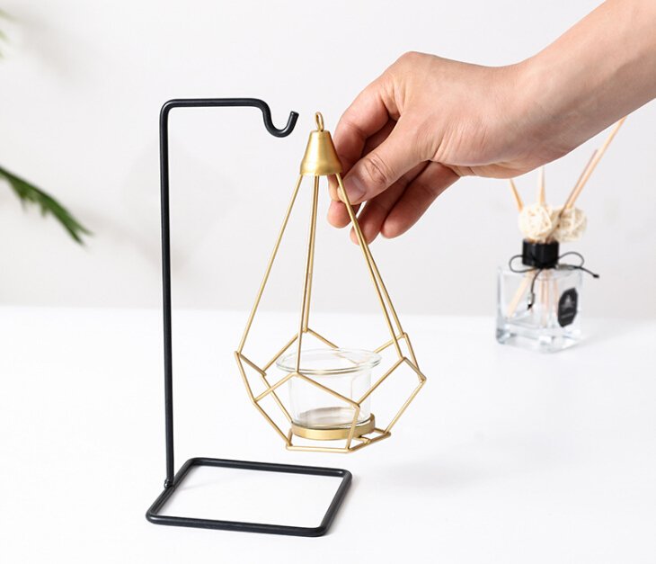 Nordic Light Candle Holder Metal Table Romantic Wedding Candlelight Dinner Props Crative European Decorations Ornaments