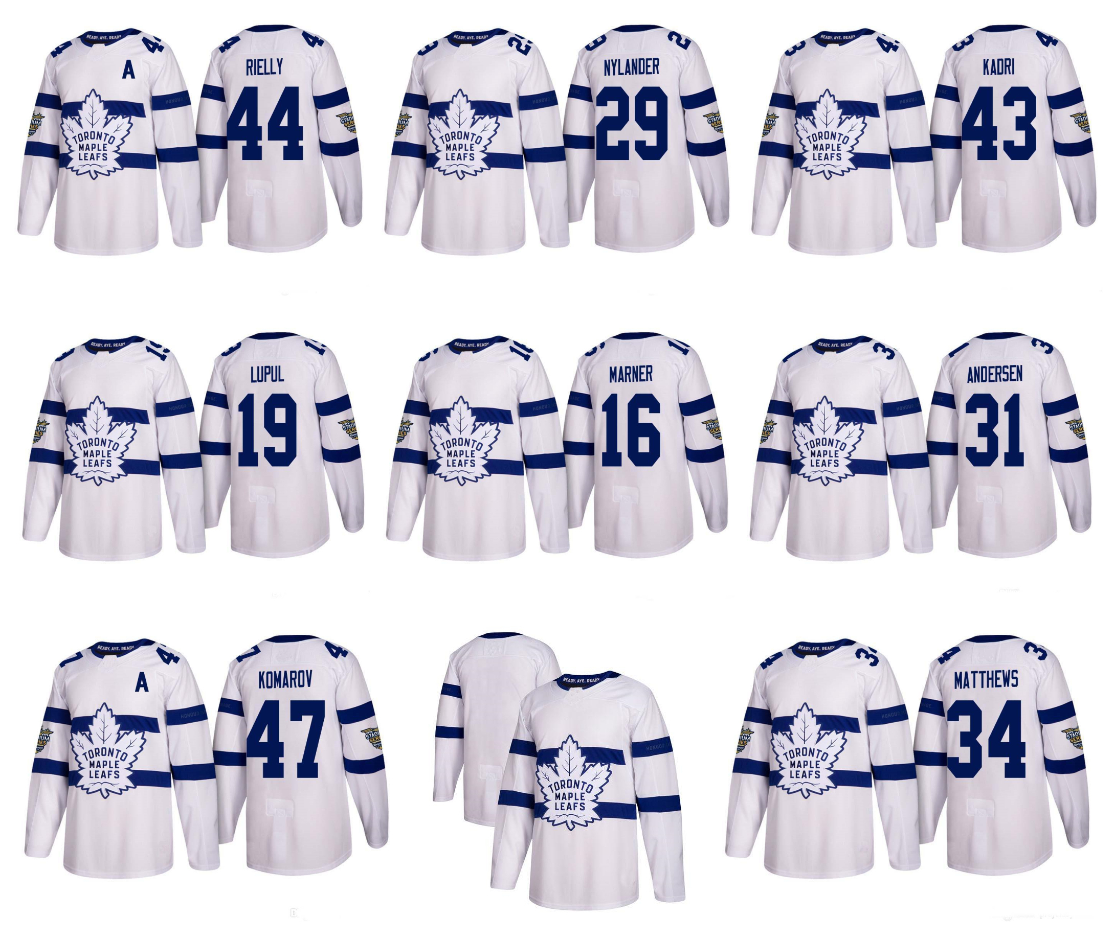2018 Stadium Series Toronto Maple Leafs Jersey 34 Auston Matthews Mitch Marner Morgan Rielly Frederik Andersen William Nylander Nazem Kadri, Black;red
2018 Stadium Series Toronto Maple Leafs Jersey 34 Auston Matthews Mitch Marner Morgan Rielly Frederik Andersen William Nylander Nazem Kadri, Black;red
