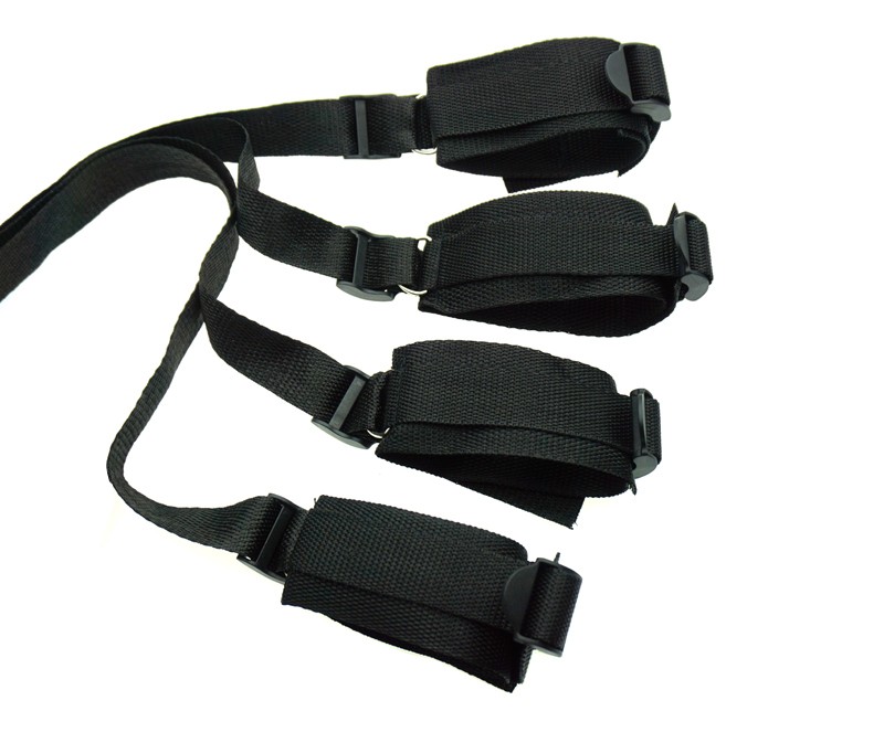 Bondage Kit Restraint System Fetish Adult Games Set Wrists & Ankle Cuffs Sex Toys for Couples J1838