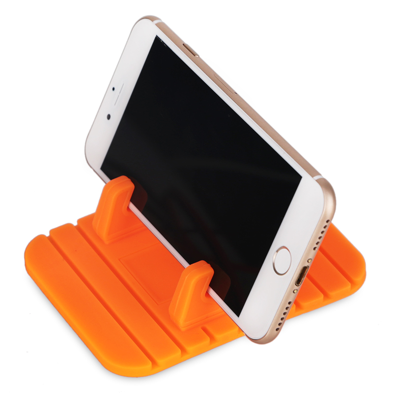 Car Silicone Soft Anti-slip Desktop Mat Holder Stand Bracket for GPS Mobile Phone With Package