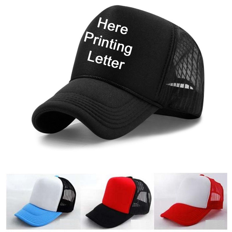 High Quality Free Printing Letter Hat Custom adult Trucker Cap Black white Baseball hat Summer Active Net Sun Caps Good, White black
High Quality Free Printing Letter Hat Custom adult Trucker Cap Black white Baseball hat Summer Active Net Sun Caps Good, White black