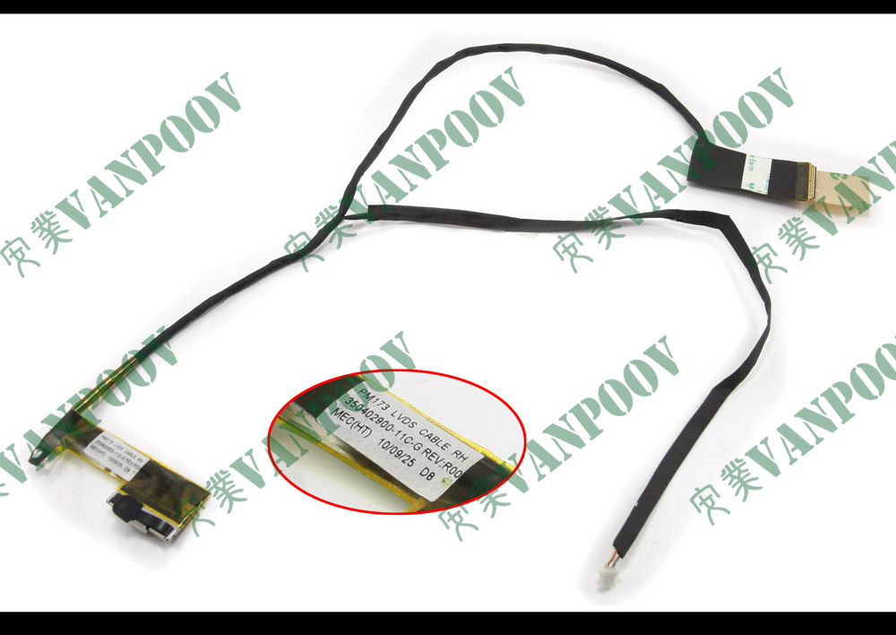 New LED LVDS Video LCD Screen Flex Cable For HP Pavilion G72 G72T CQ72 350402900-11C-G 612103-001 17.3" For use with 17.3" (LED) LCD Panel.
New LED LVDS Video LCD Screen Flex Cable For HP Pavilion G72 G72T CQ72 350402900-11C-G 612103-001 17.3" For use with 17.3" (LED) LCD Panel.