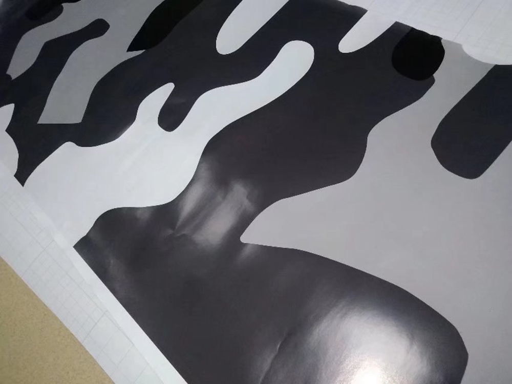 Arctic White black gray Camouflage Vinyl For Car Wrap styling Camo Covering Film with air release / Bubble Free Size 1,52x10m/20m/30m Roll