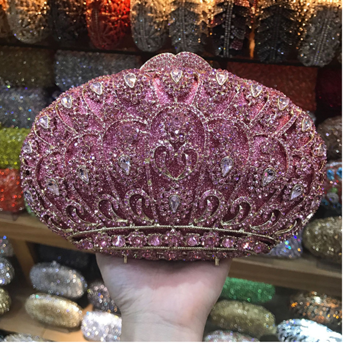 Women sier/purple/red/pink Evening bags Crystal Clutch Bags Ladies Wedding Pary lantern Bag Female Clutches Purses for bride, Color same as pictur
Women sier/purple/red/pink Evening bags Crystal Clutch Bags Ladies Wedding Pary lantern Bag Female Clutches Purses for bride, Color same as pictur