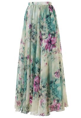 Wholesale- Women Chiffon Vintage Skirt 2016 women Summer Pleated Floral Printed Women Flared Saias Vestidos SunDress Beach Long Maxi Skirt, Green
Wholesale- Women Chiffon Vintage Skirt 2016 women Summer Pleated Floral Printed Women Flared Saias Vestidos SunDress Beach Long Maxi Skirt, Green