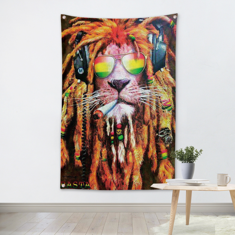 Bob Marley Flag Banner Lion Music Rock Band Reggae Jamaica Home Decoration Hanging flag 4 Gromments in Corners 3*5FT 144cm*96cm
Bob Marley Flag Banner Lion Music Rock Band Reggae Jamaica Home Decoration Hanging flag 4 Gromments in Corners 3*5FT 144cm*96cm