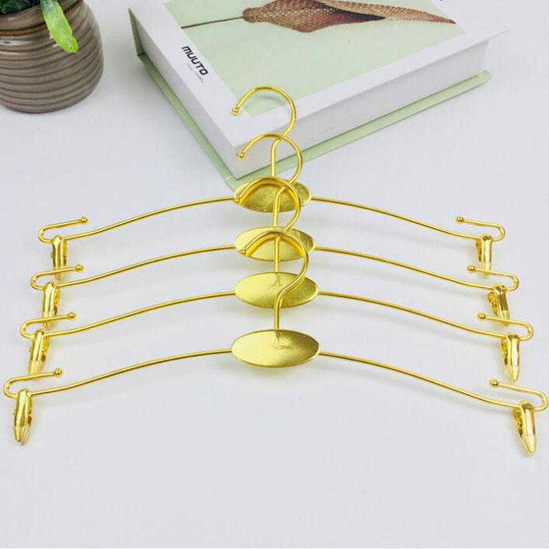 Colored Metal Lingerie Hanger With Clip , Bra Hanger and Underwear Briefs Underpant Display Hangers Free Shipping QW8944