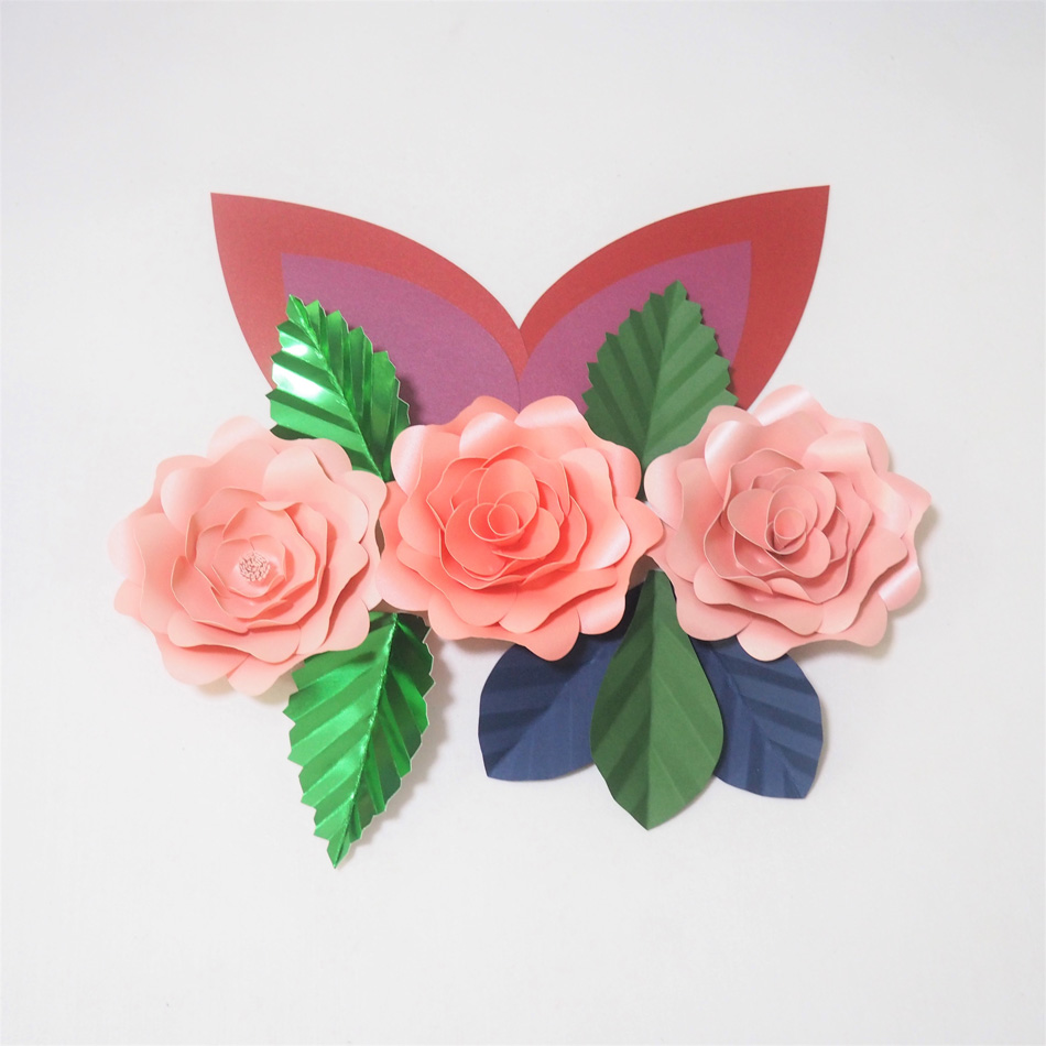DIY Giant Paper Flowers Craft Artificial Rose Fleurs Artificielles Backdrop 3pcs+ 6 Leave + 2 Ears Wall For Wedding Nursery Decor With Video, As
DIY Giant Paper Flowers Craft Artificial Rose Fleurs Artificielles Backdrop 3pcs+ 6 Leave + 2 Ears Wall For Wedding Nursery Decor With Video, As