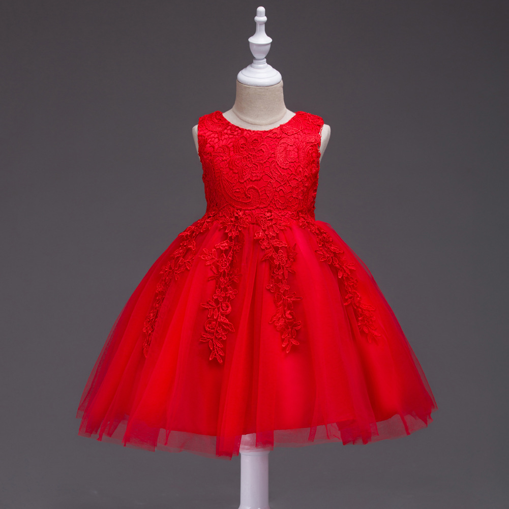 Vintage Flower Girl Dresses turquoise Lovely Clothes Mint Ivory With Lace Bow Tutu Ball Gowns White Gray Red In Stock Cheap