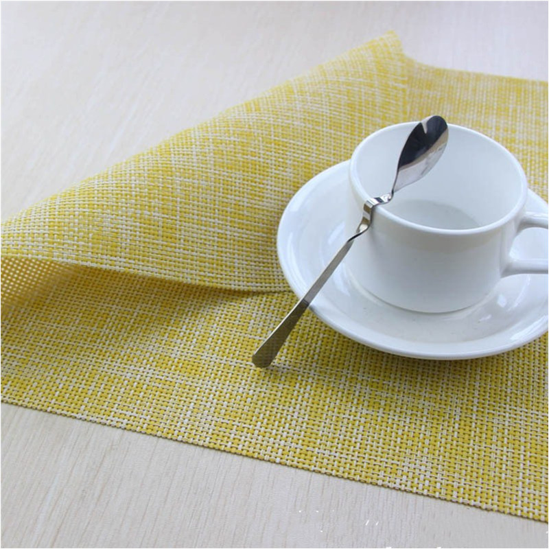 8 Color Placemats for Table Kitchen Placemats Dining Table Mat Anti-Slip Heat insulation Table Mats Pads