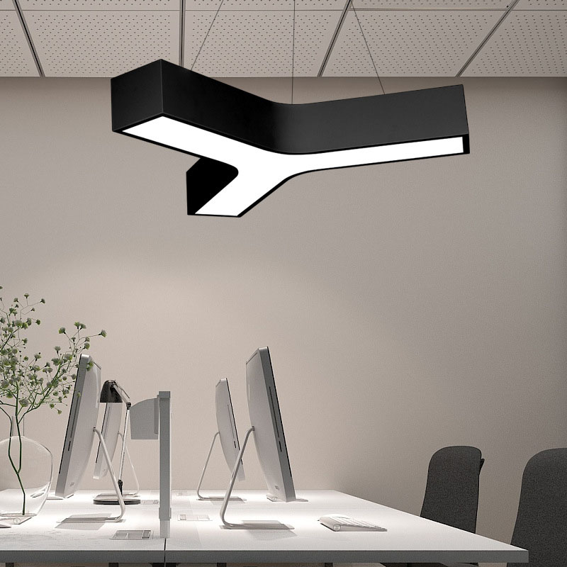 Y shape LED Pendant Light Office Herringbone Aluminum LED Ceiling Lamp Fixture 
Y shape LED Pendant Light Office Herringbone Aluminum LED Ceiling Lamp Fixture