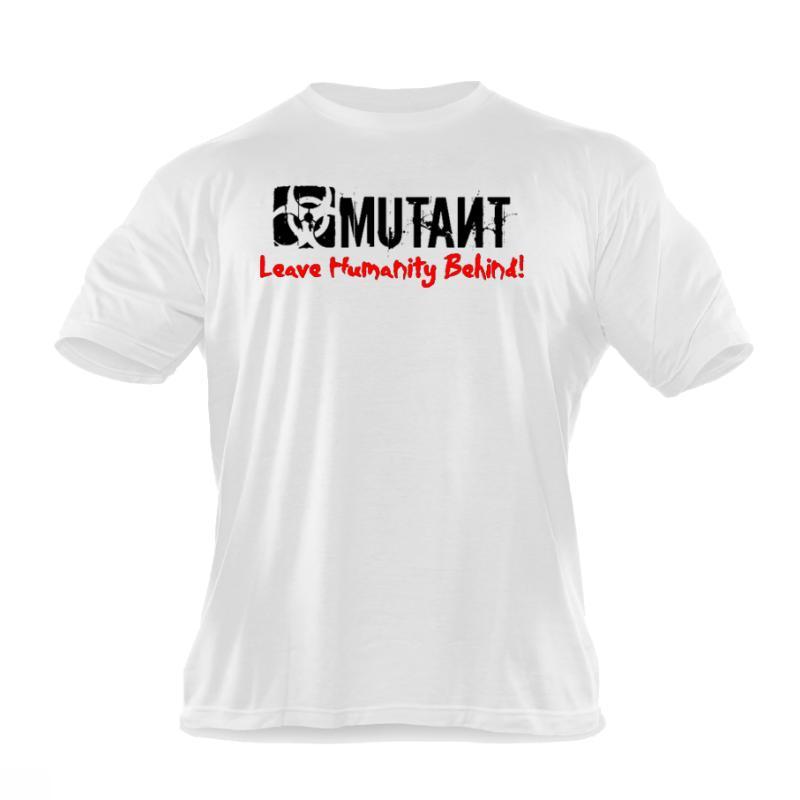 Fashion Brand men TShirt Fitness Slim fit Shirts Short sleeve Cotton clothes Fashion Leisure ONeck MUTANT printed Tee
