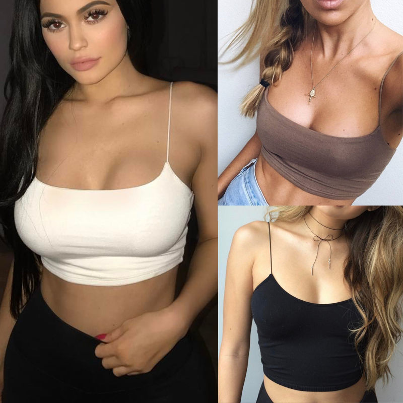 Hot Fashion Women' Club Tank Tops Solid Strappy Sleevless Camisoles Tube Crop Top Bralette Casual Sexy Ladies Summer Tanks, Black
Hot Fashion Women' Club Tank Tops Solid Strappy Sleevless Camisoles Tube Crop Top Bralette Casual Sexy Ladies Summer Tanks, Black