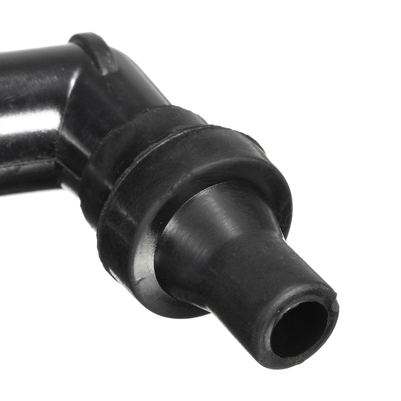 102 Degree 10 12mm Motorcycle Ignition Spark Plug Cap Resistor Cover (Black) XD05F-R (8768) Motorcycle Cub Underbone Spare Parts