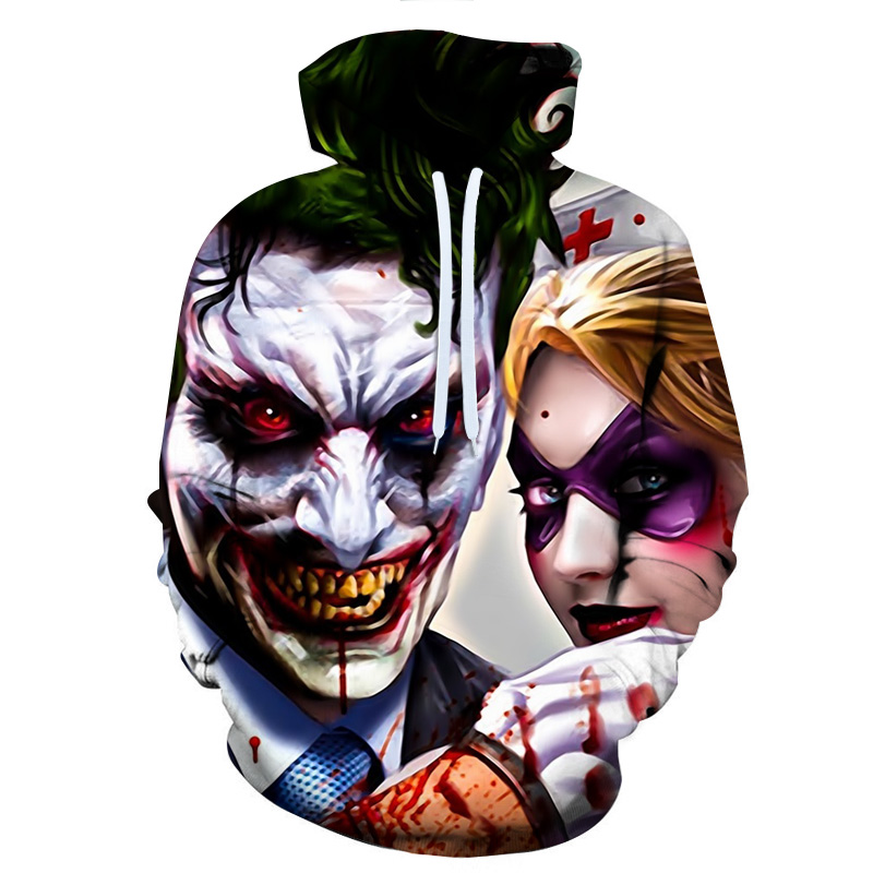 Horror Clown Autumn Drawstring 3D Printed Hoodies Men Women Couple Hoodies 3D Print Hoody Casual Pullovers, W2368
Horror Clown Autumn Drawstring 3D Printed Hoodies Men Women Couple Hoodies 3D Print Hoody Casual Pullovers, W2368