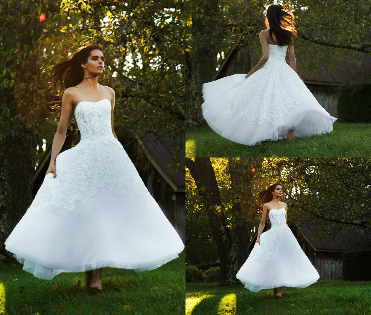2019 Beach Bohemian Wedding Dresses Sweetheart A Line Lace Appliqued Tea Length Country Bridal Gowns Custom Made Boho Wedding Dress, Same as image
2019 Beach Bohemian Wedding Dresses Sweetheart A Line Lace Appliqued Tea Length Country Bridal Gowns Custom Made Boho Wedding Dress, Same as image