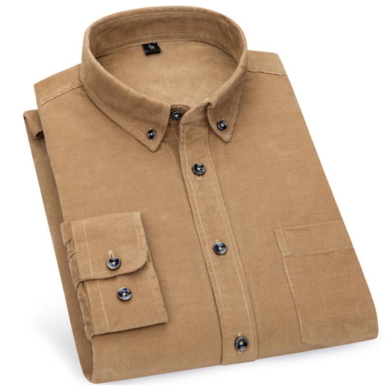 Men's Shirt Men's Corduroy Shirt Fashion Slim Long Sleeve Retro Spring New Business Casual Wild, Black
Men's Shirt Men's Corduroy Shirt Fashion Slim Long Sleeve Retro Spring New Business Casual Wild, Black