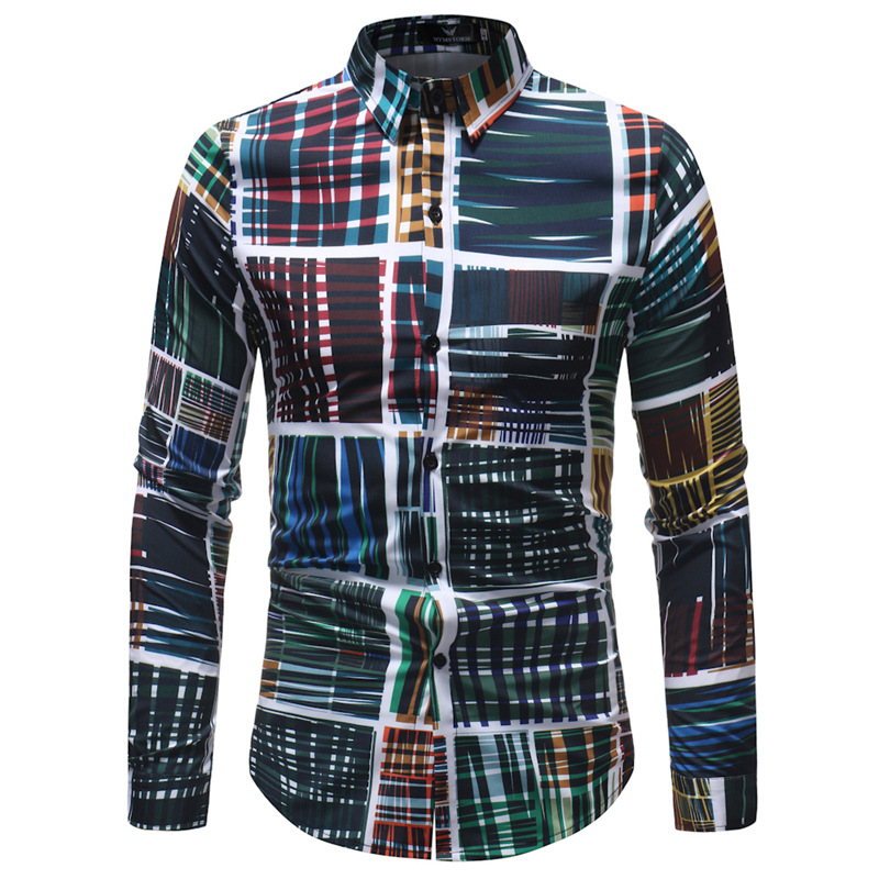 Man Fashion Printed Blouse Slim Design Formal Casual Long Sleeve Tops Men Dress Shirts Size M-5XL A327, Multicolor
Man Fashion Printed Blouse Slim Design Formal Casual Long Sleeve Tops Men Dress Shirts Size M-5XL A327, Multicolor