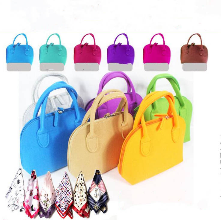 Felt Cosmetic Bags Handbags With Ribbon Scarf Travel Makeup Bag Candy Purse Totes Organizer Portable Insert Storage Bags Stuff Pouch D6898, Mixed colors;random delivery
Felt Cosmetic Bags Handbags With Ribbon Scarf Travel Makeup Bag Candy Purse Totes Organizer Portable Insert Storage Bags Stuff Pouch D6898, Mixed colors;random delivery
