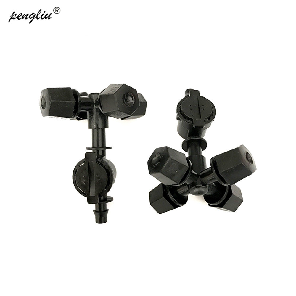 Garden Irrigation Cross Fogger Misting Sprinkler With 1/4" Barbed Anti-Drip Device Four Ways Fog Nozzles Irrigation IT038, 10pcs
Garden Irrigation Cross Fogger Misting Sprinkler With 1/4" Barbed Anti-Drip Device Four Ways Fog Nozzles Irrigation IT038, 10pcs