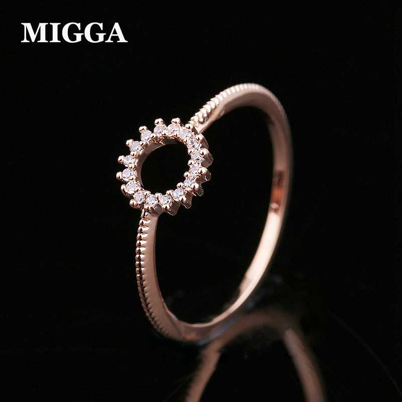 Band Rings MIGGA Delicate Rose Gold Color Plating Cubic Zirconia Ring For Women Thin Design Fashion Bague Gift Jewelry
Band Rings MIGGA Delicate Rose Gold Color Plating Cubic Zirconia Ring For Women Thin Design Fashion Bague Gift Jewelry