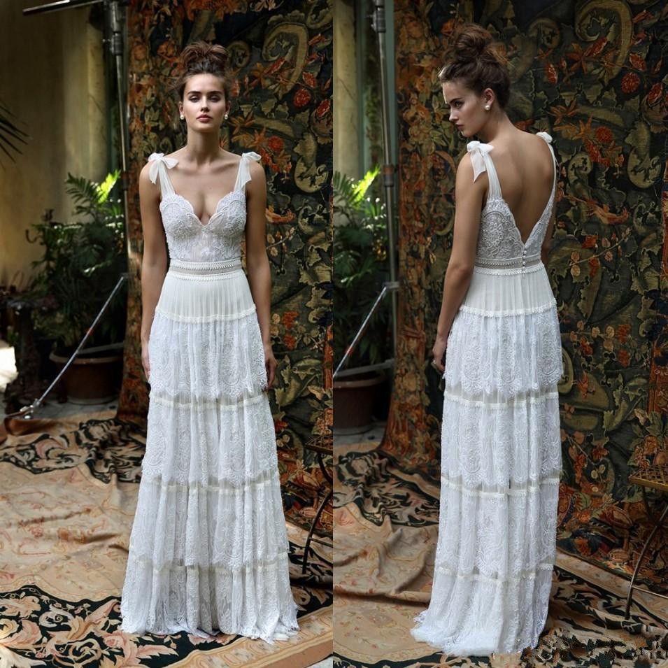 2020 New Lihi Hod Backless Bohemian Wedding Dresses Lace Appliques A Line Beach Wedding Gown Floor Length Bow Boho Bridal Gowns 820, Water melon
2020 New Lihi Hod Backless Bohemian Wedding Dresses Lace Appliques A Line Beach Wedding Gown Floor Length Bow Boho Bridal Gowns 820, Water melon