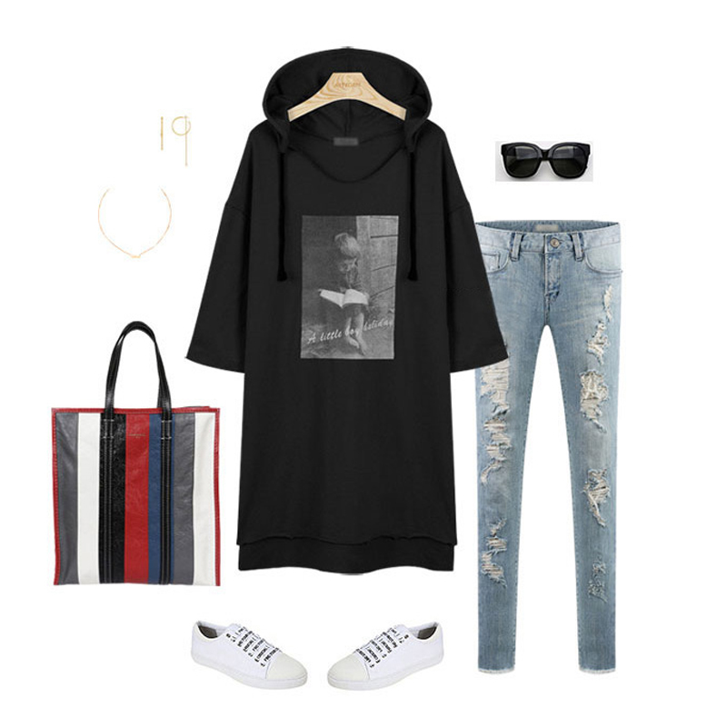 FLULU Casual Autumn Winter Women Sweatshirt 2018 Print Floral Warm Loose Hoodies Sweatshirt Long Sleeve BF Top Plus Size 5XL