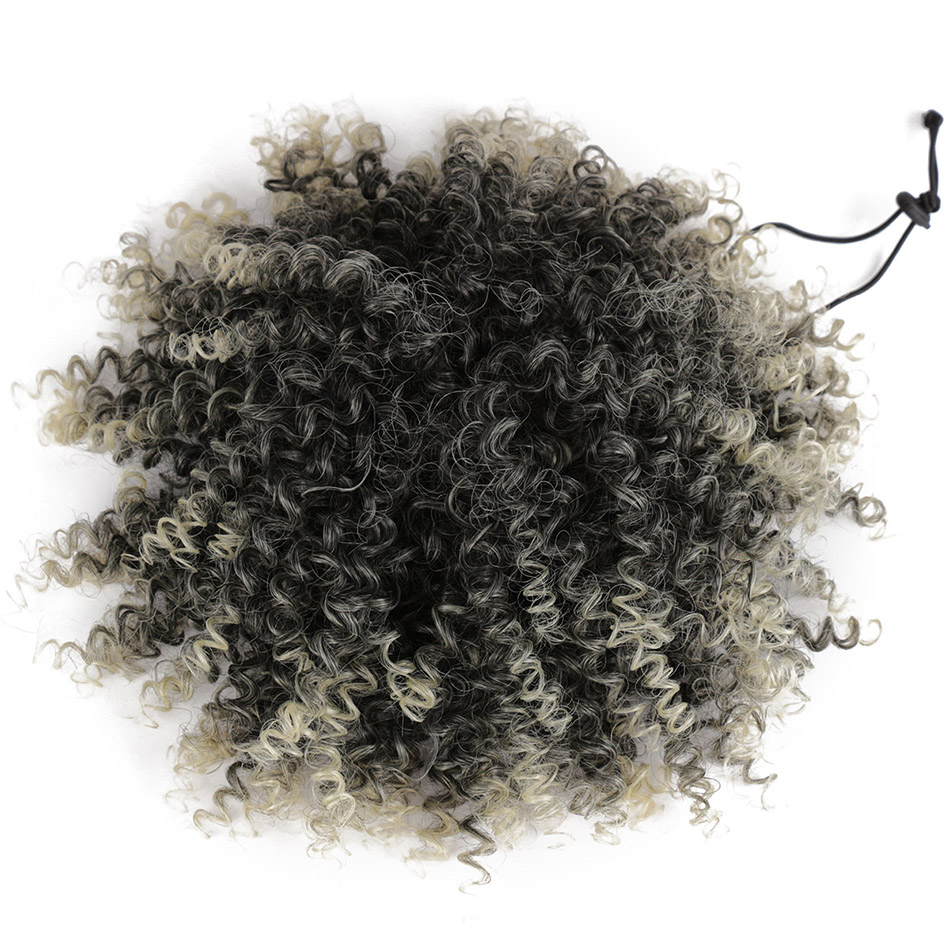 Real Hair Grey Puff… - image