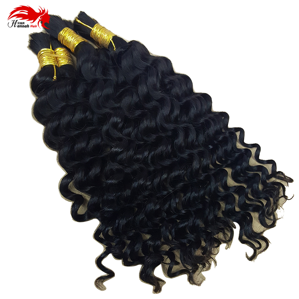 Bulk hair Deep Curly Virgin brazilian Human Braiding Hair Bulk No Weft Remy Hair Micro Braids 3 Bundles 150gram