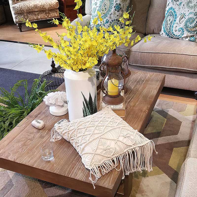 Home Cotton Thread 45X45cm Bohemia Ethnic Beige Macrame Pillow Cover Cushion Geometry Hand-woven Tassels Pillow Case