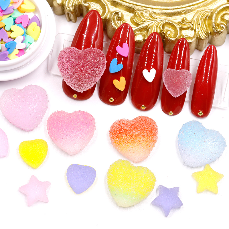 New 20pcs/pack Silicone Soft Sweets Design 3D Nail Art Decorations Heart Stars Candy Happy Fairytale Style Manicure Accessories, Silver;gold
New 20pcs/pack Silicone Soft Sweets Design 3D Nail Art Decorations Heart Stars Candy Happy Fairytale Style Manicure Accessories, Silver;gold