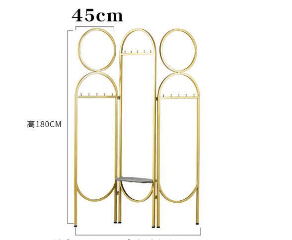 Clothes hanger Bedroom Furniture ins North Europe partition living room screen small house type mobile folding modern simple racks