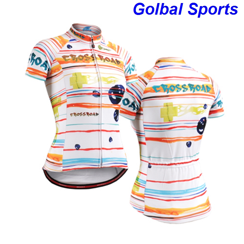 colorful striped Women's Cycling Jerseys clothing bicycle jersey Team bike bicycle Cycling jersey short sleeve wear, As pic
colorful striped Women's Cycling Jerseys clothing bicycle jersey Team bike bicycle Cycling jersey short sleeve wear, As pic