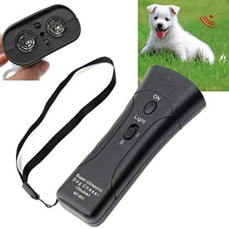 Pet Dog Repeller Stop Bark Training Device Trainer LED Ultrasonic 3 in 1 Anti Barking Ultrasonic9620380