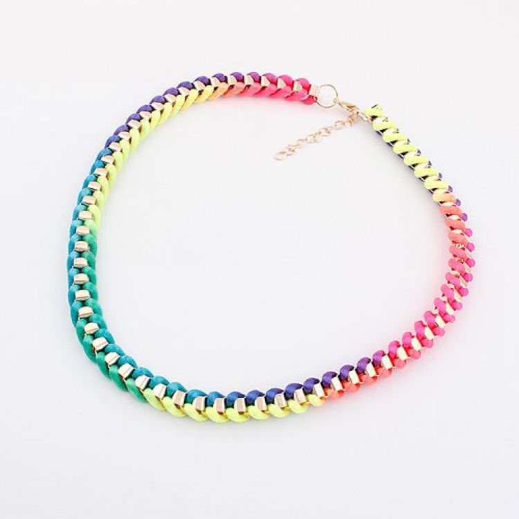 Free airmail shipping Fashion New Arrival Personality Neon Color Knitted Necklace N808
Free airmail shipping Fashion New Arrival Personality Neon Color Knitted Necklace N808