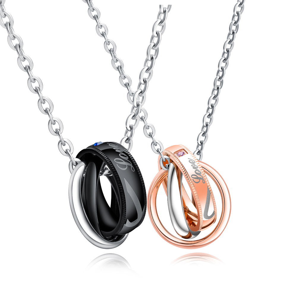 Classic Three Circles Merge Couple Pendant Necklace 316L Stainless Steel 14k Gold Plated Titanium Steel Lover Necklace Jewelry
Classic Three Circles Merge Couple Pendant Necklace 316L Stainless Steel 14k Gold Plated Titanium Steel Lover Necklace Jewelry